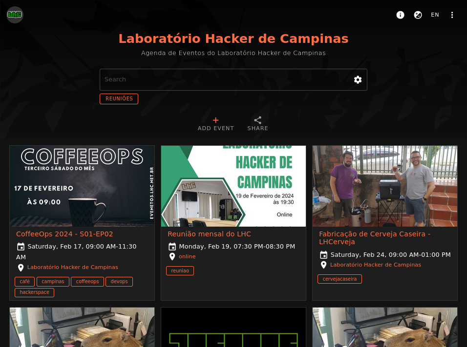 My hackerspace Gancio page